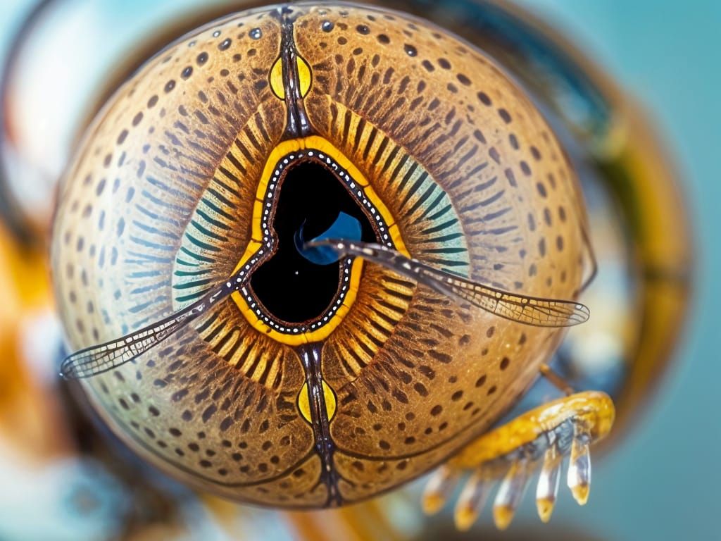 Dragonfly Eye Macro Photography in Stunning Close-Up