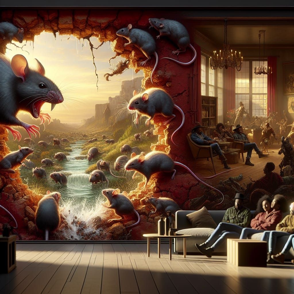Angry Mice Breach Wall in Post-Apocalyptic Fantasy