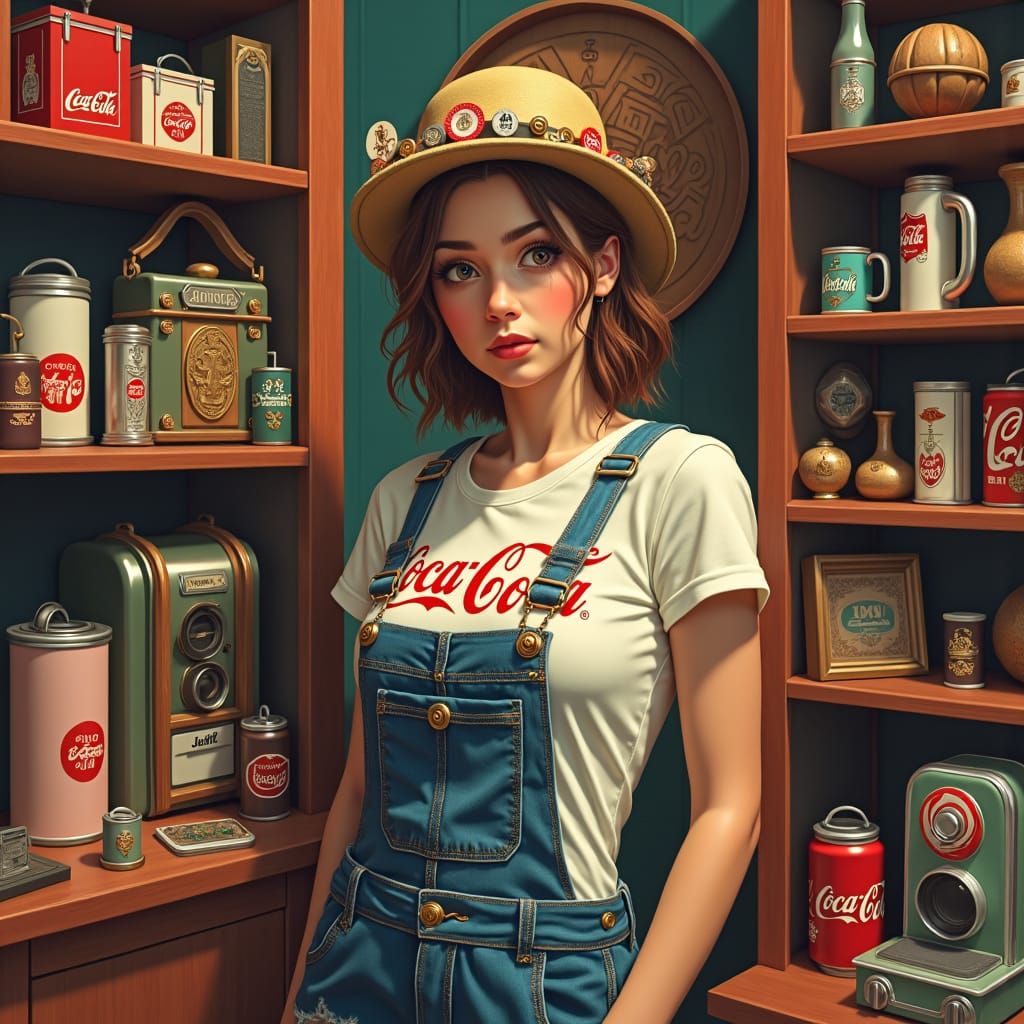 Cola Enthusiast's Journey Through Time: A Steampunk Pop Art ...