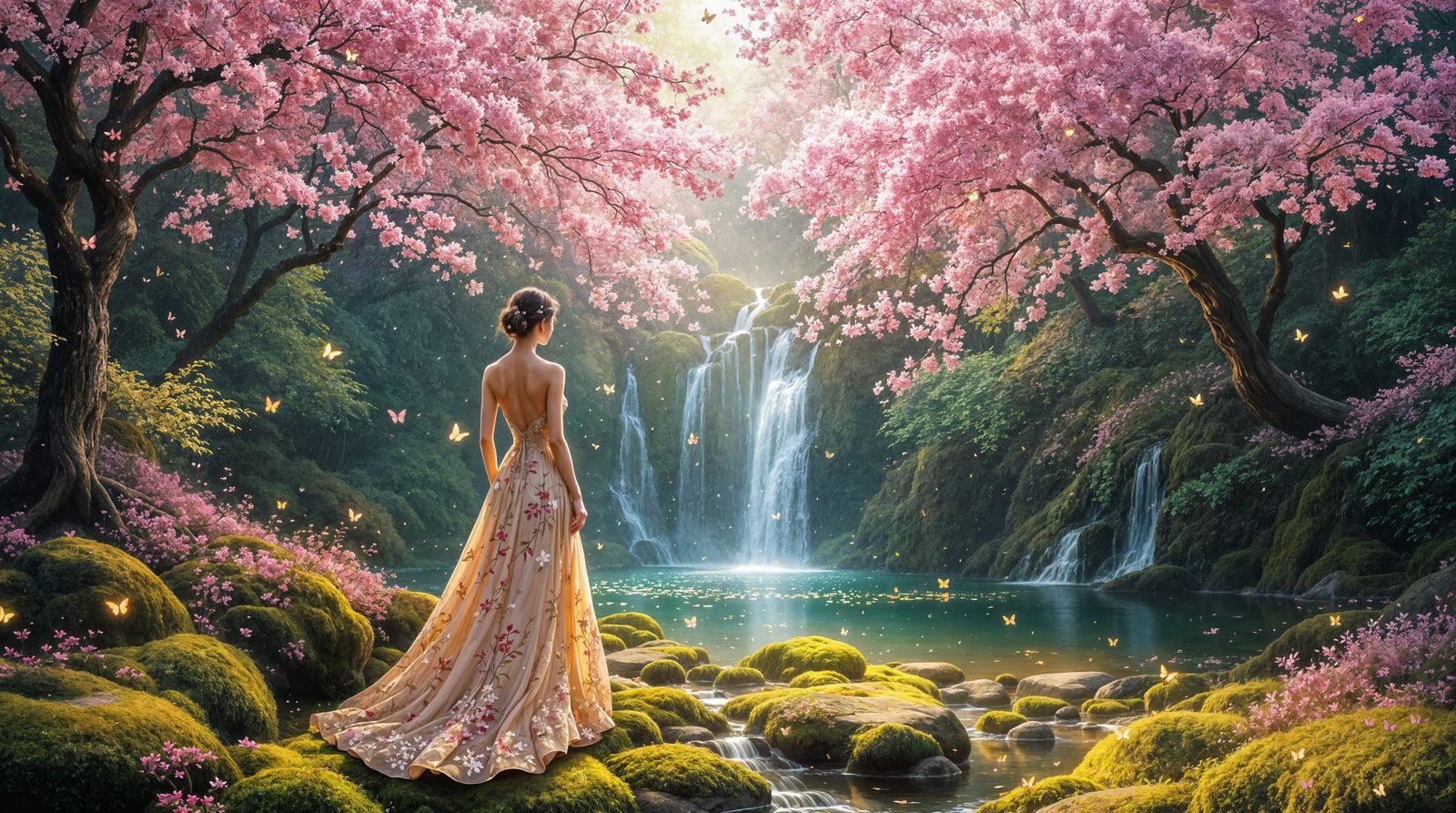 Surreal Impressionist Forest Glade Radiates Ethereal Wonder