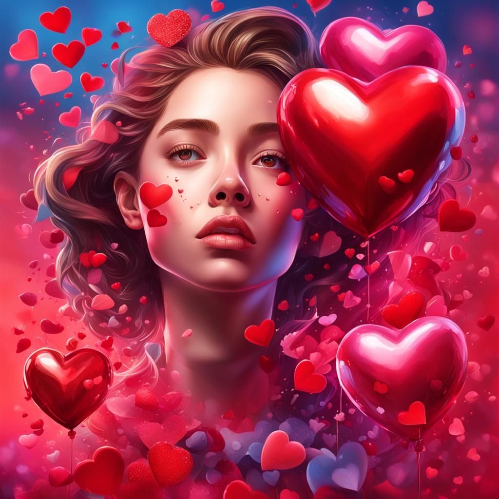 Hyperrealistic Valentine's Day Concept Art