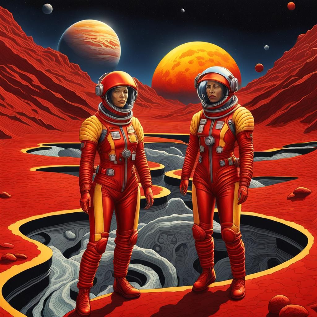 Female Astronauts Explore Escher Planet in Detailed Sci-Fi A...