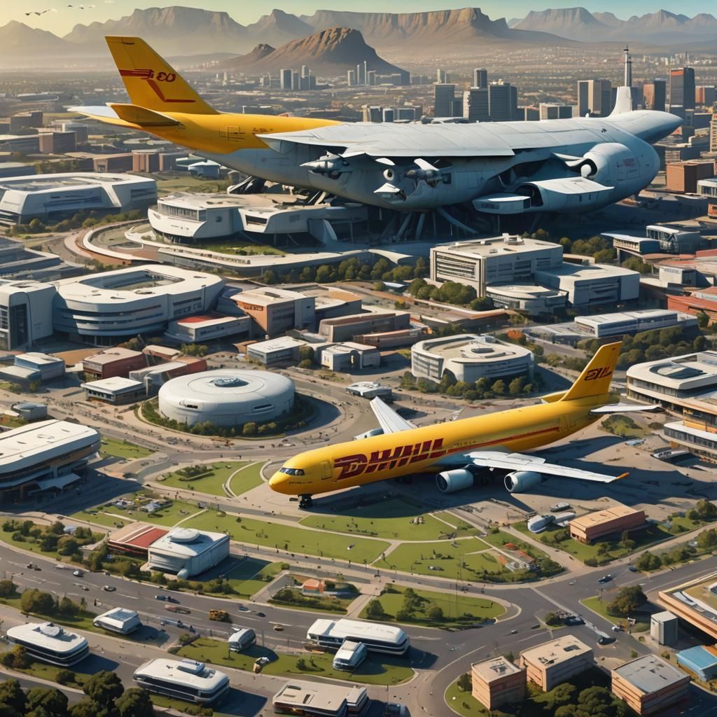 Futuristic South African Cityscape in Fantasy Style