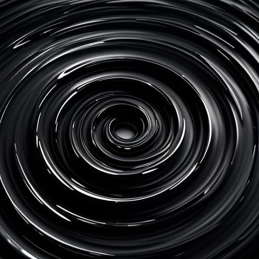 Distorted Reflections in Black Lacquer