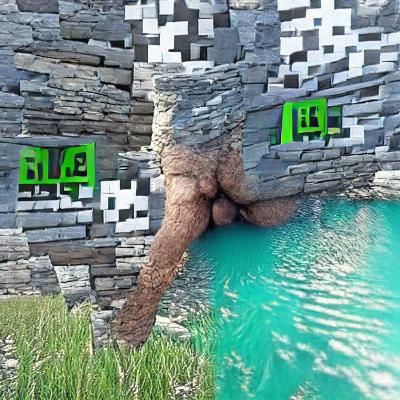 AI-Generated Image Based on "Minecraft Rule 34"