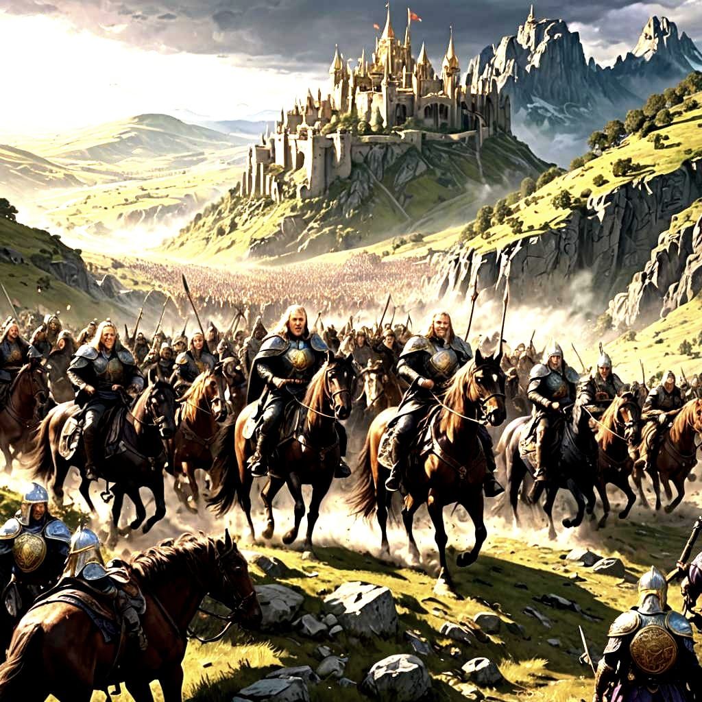 "Arise, arise, riders of Rohan!
Fell deeds awake, fire and s...