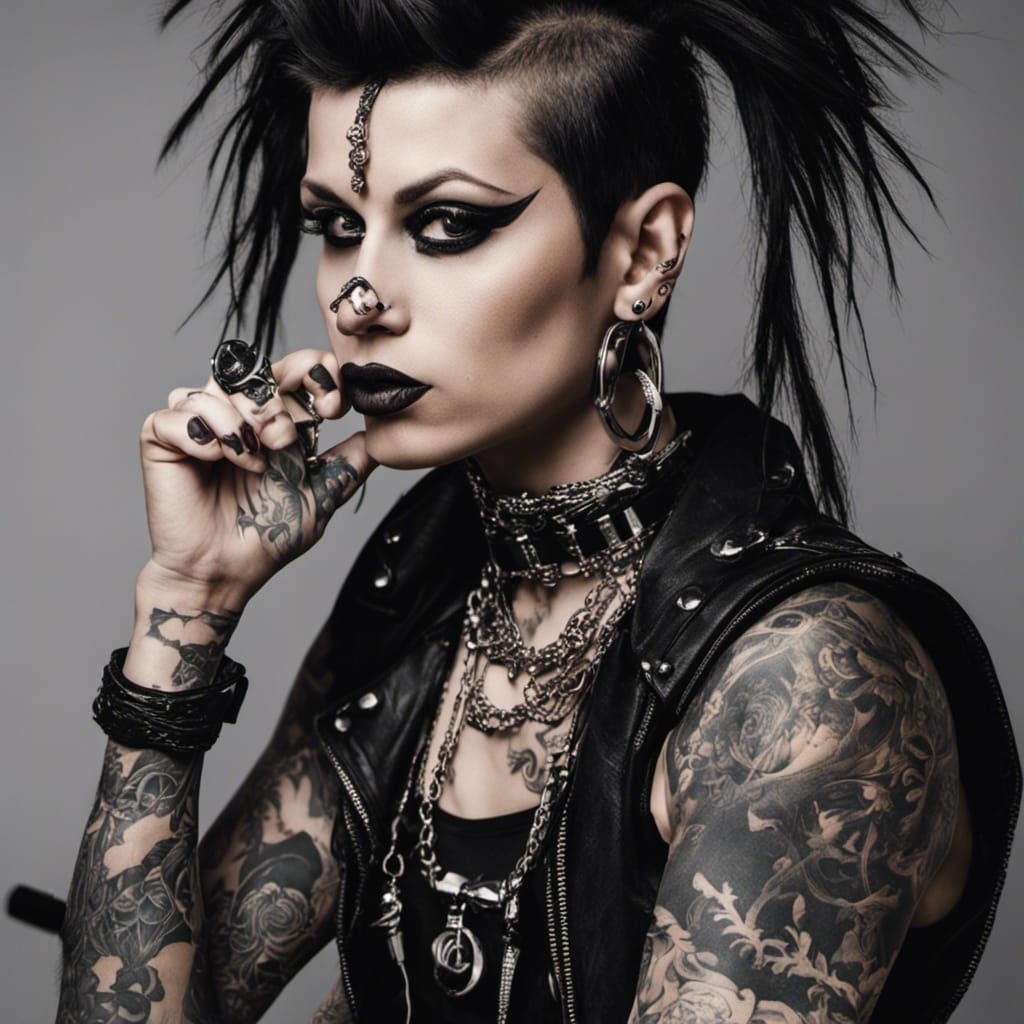 Female Punk Rocker.