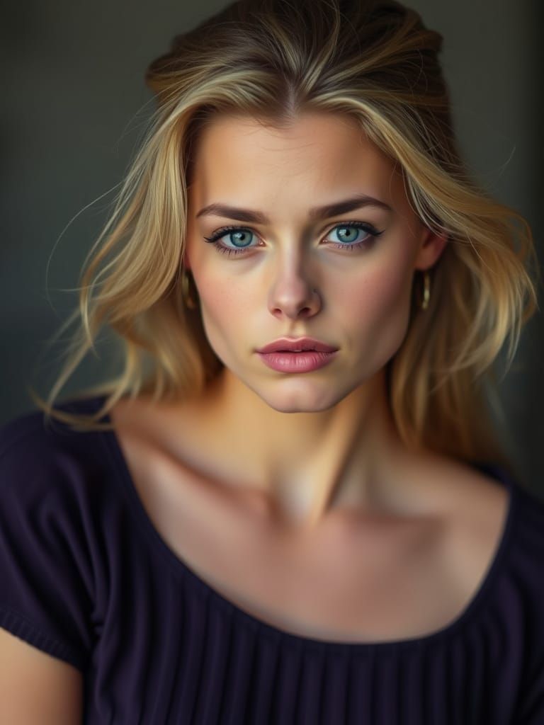 Young Woman in Intimate Moment