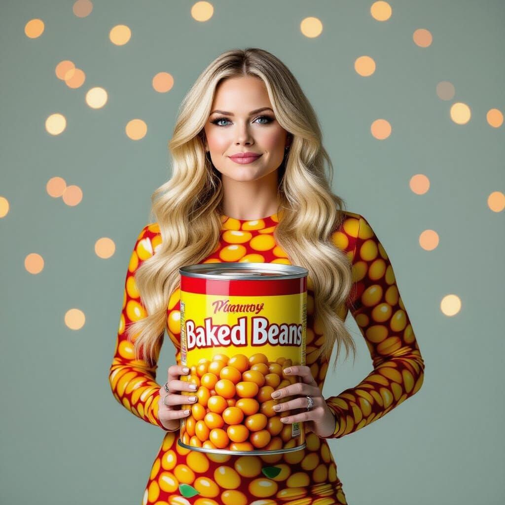 Avril Lavigne as Baked Beans: Studio Portrait