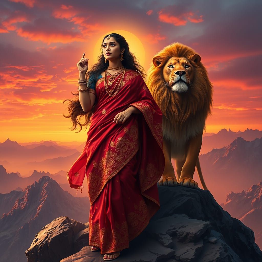 Regal Goddess of the Mountain Peak