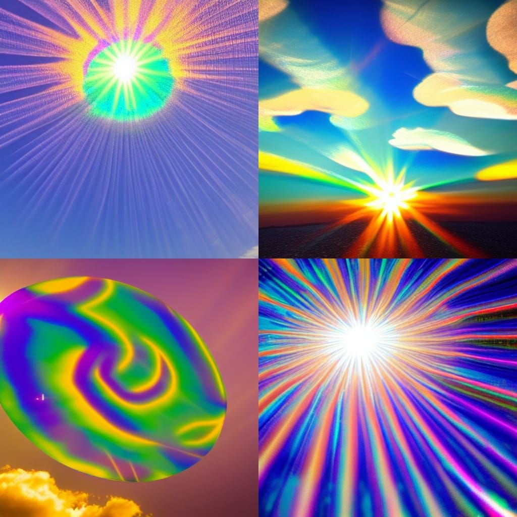 Coin Toss in Iridescent Sunshine Rays