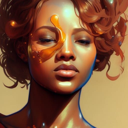 Hyperdetailed Portrait of Woman in Volumetric Lighting