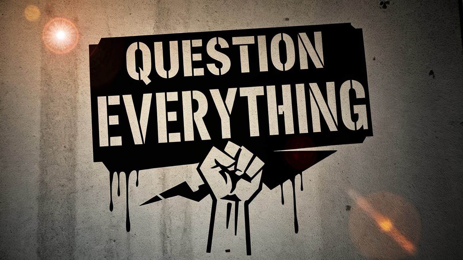 Stencil Art with Pixelated Lens Flare Lighting