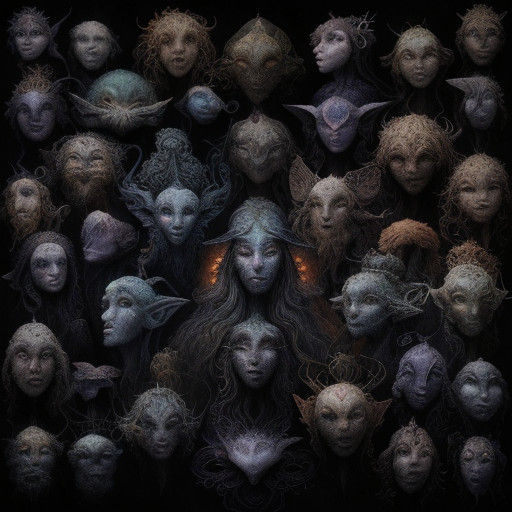 Whimsical, Brian Froud-Inspired Faeries with Earthy, Organic...