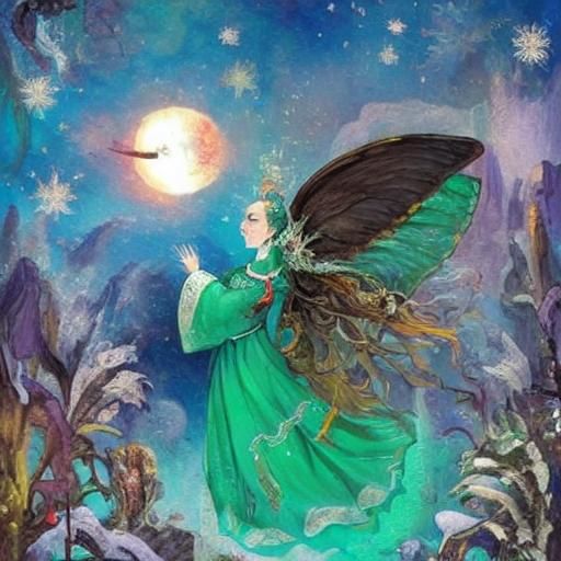 Moonstone: Ethereal AI-Generated Portrait