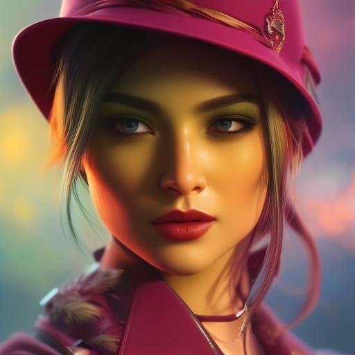 Ethereal Graffiti Portrait with Bokeh and Natural Lighting