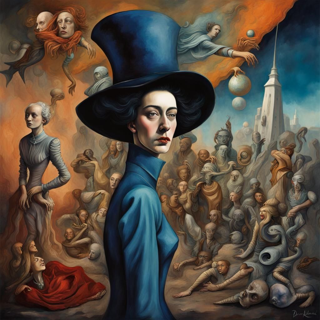 Surrealistic Dreamscape in Deep Color, Magical Realism