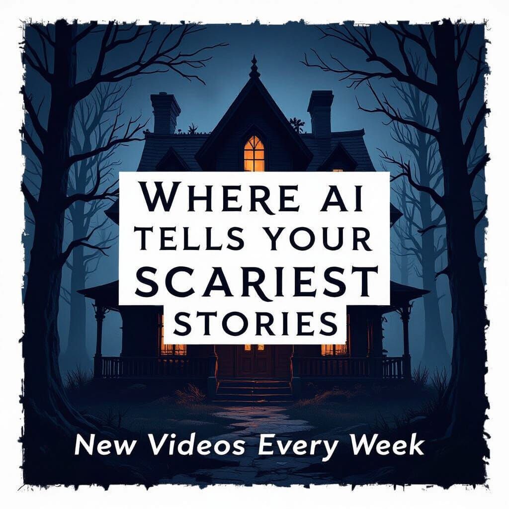 Eerie Haunted House in Dark Forest: 3D Render