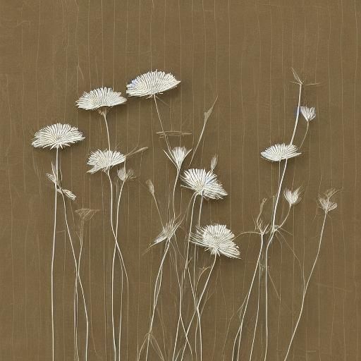 Elegant Ikebana and Origami in Minimalist Style