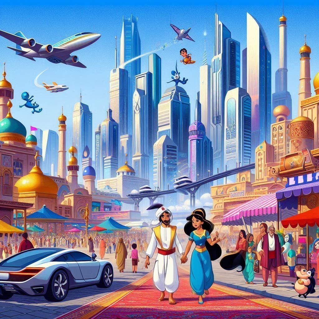 Aladdin Welcome Sign for Year 1A Classroom