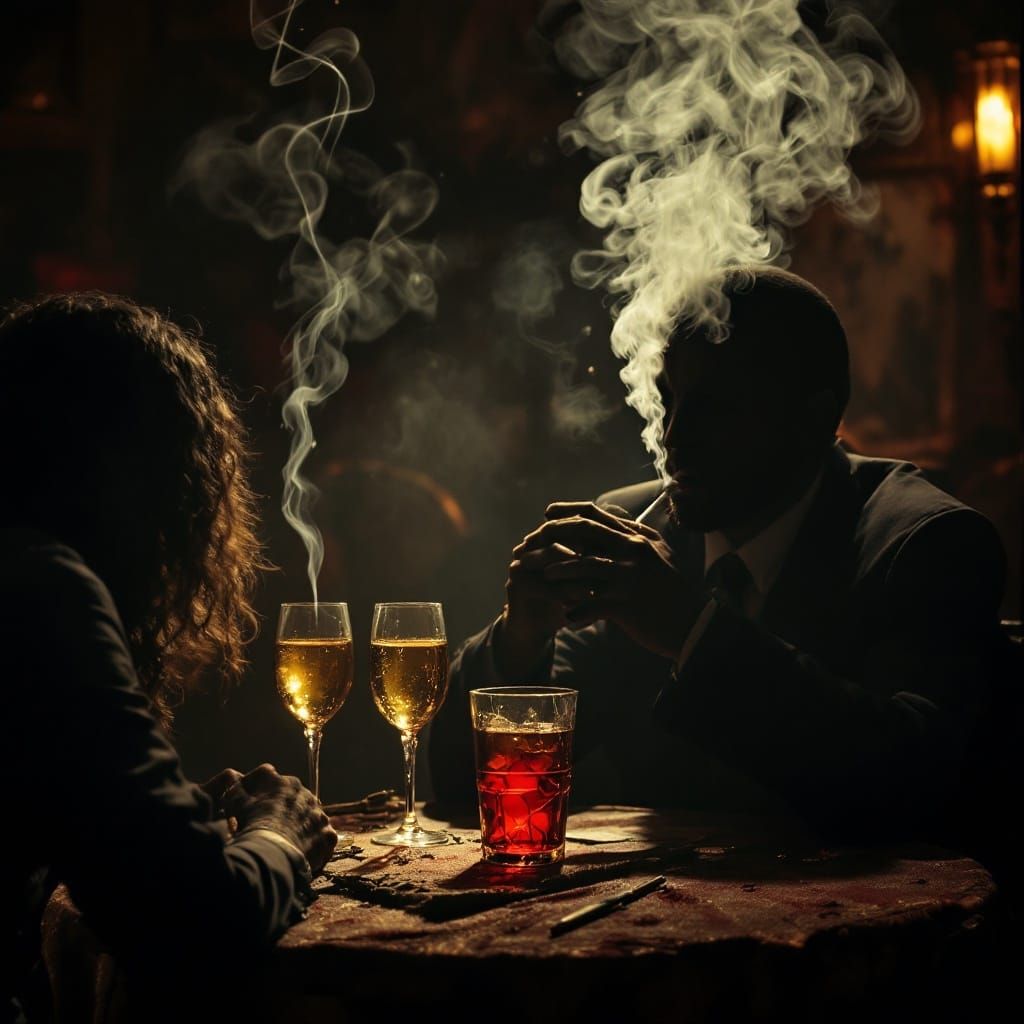 Cabaret Scene with Pharisees in Cinematic Style