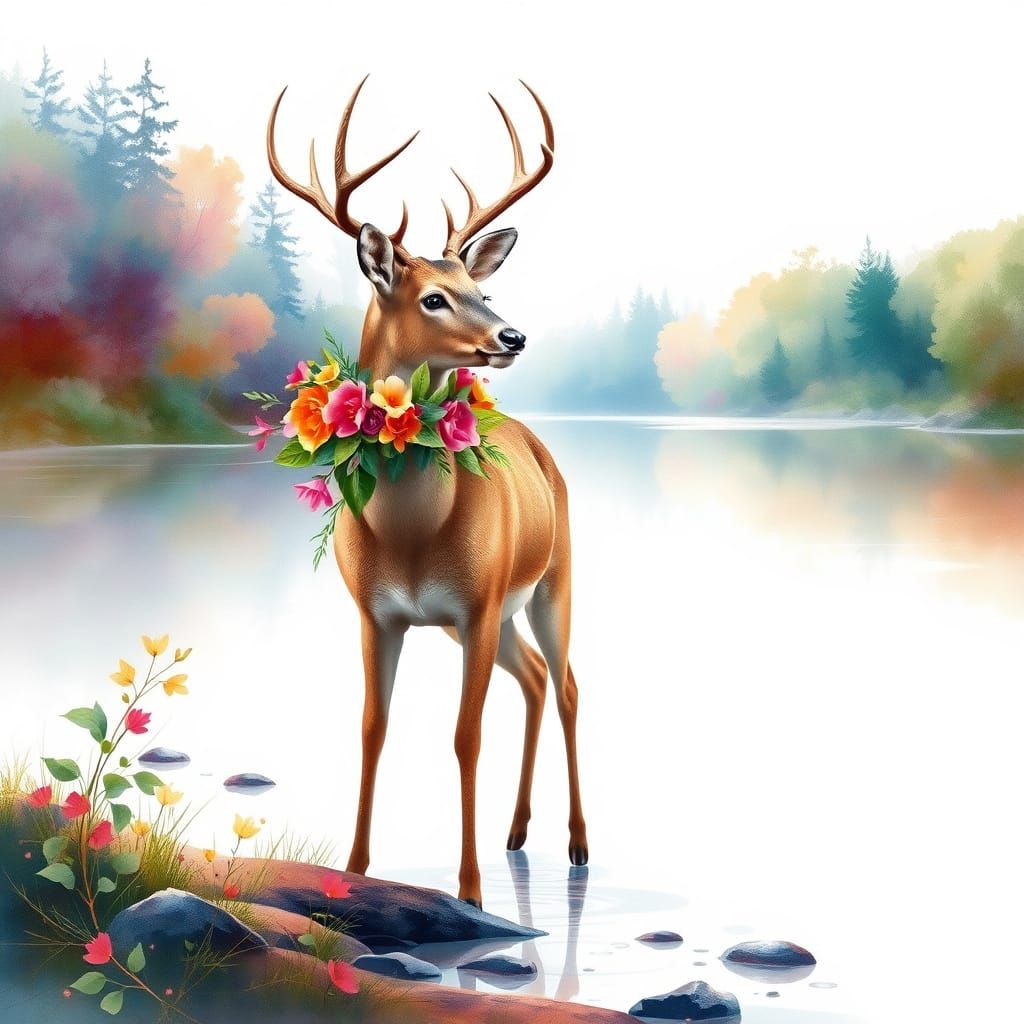 Roe Deer by the River