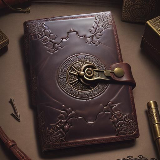 Locked Diary Full of Secrets in Magic Room