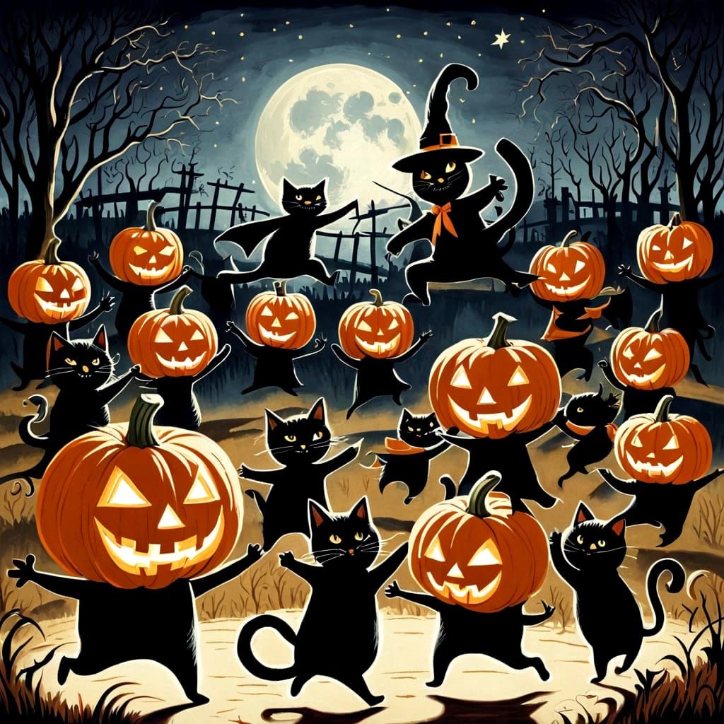 Pumpkins and Paws at Play