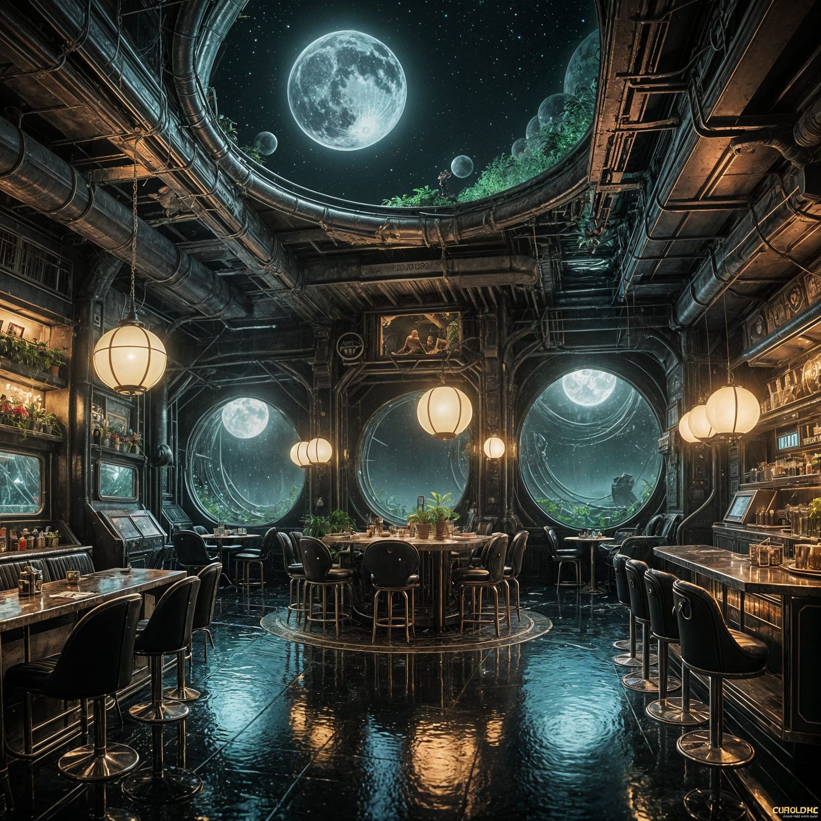 Epic Space Cafe Soars Near the Moon