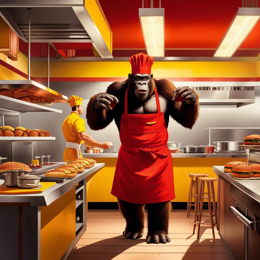 King Kong Chef in Fantasy Restaurant Scene