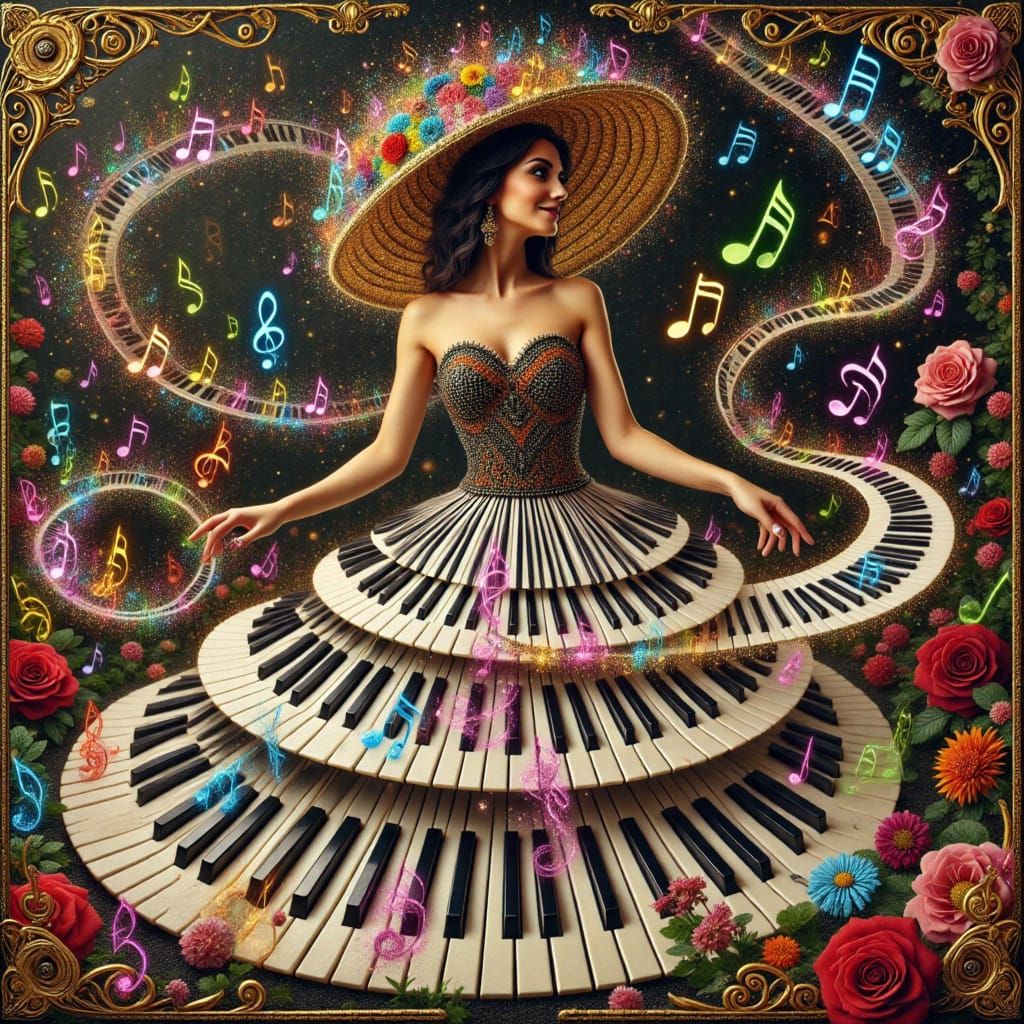 Exotic Gypsy Punk Queen in Vermeer Style