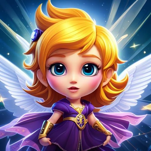 Adorable Chibi Bumblebee with Big Eyes