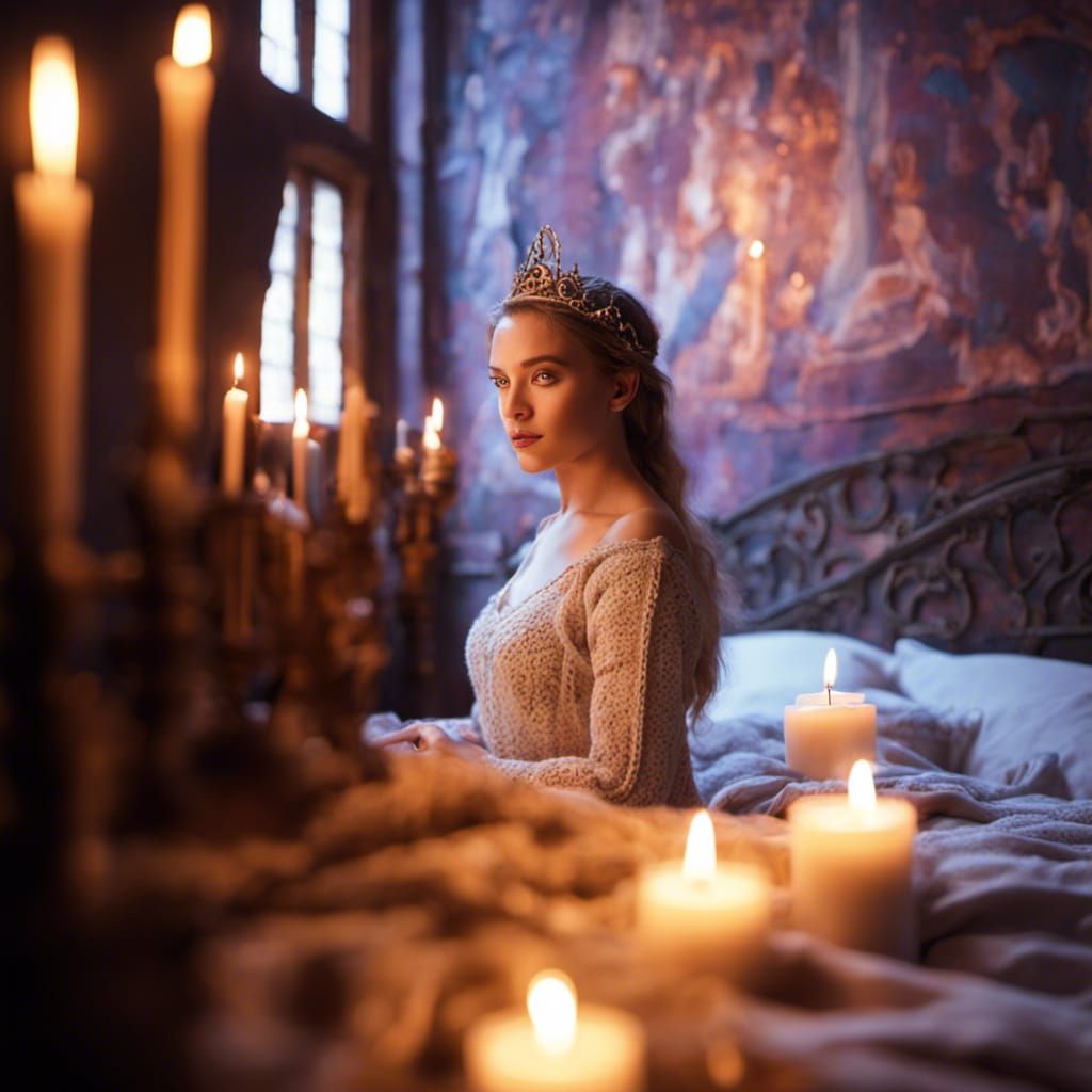 Medieval Queen in a Crochet Nightdress - part 2 of 2