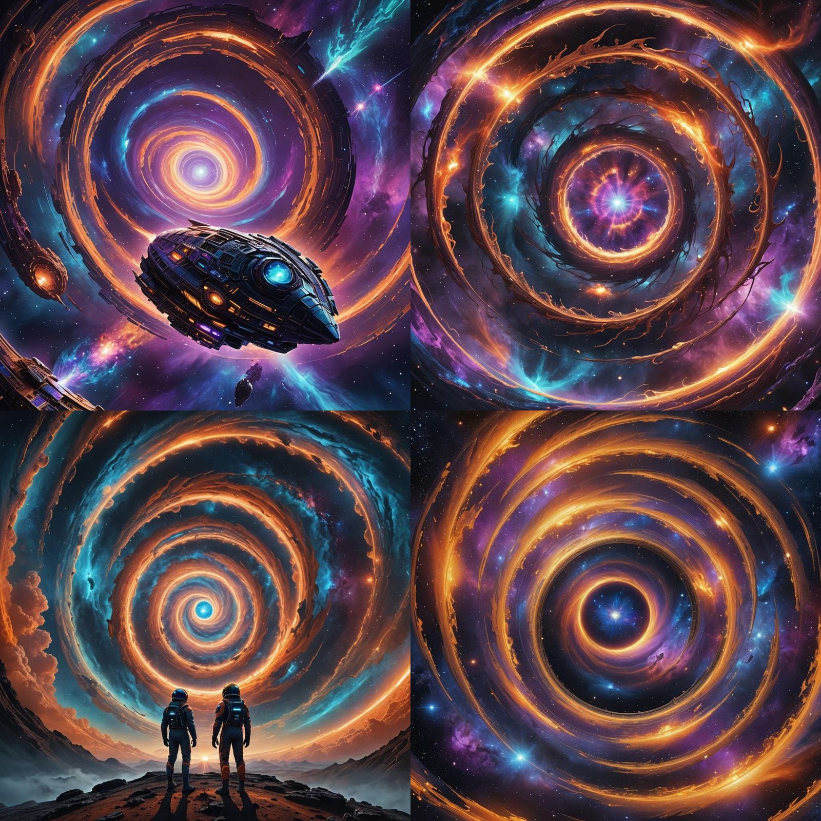 Alien Wormhole: Interstellar Travel Concept Art