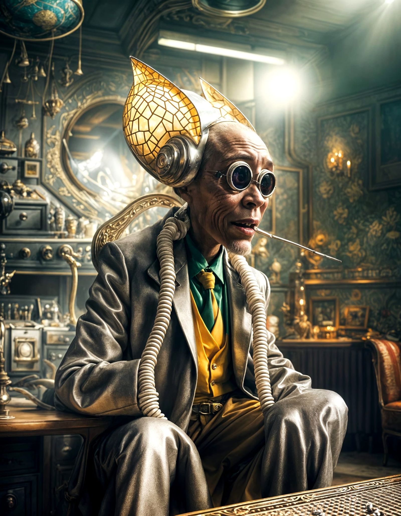 Extravagant Alien Characters in a Cosmic Dreamscape