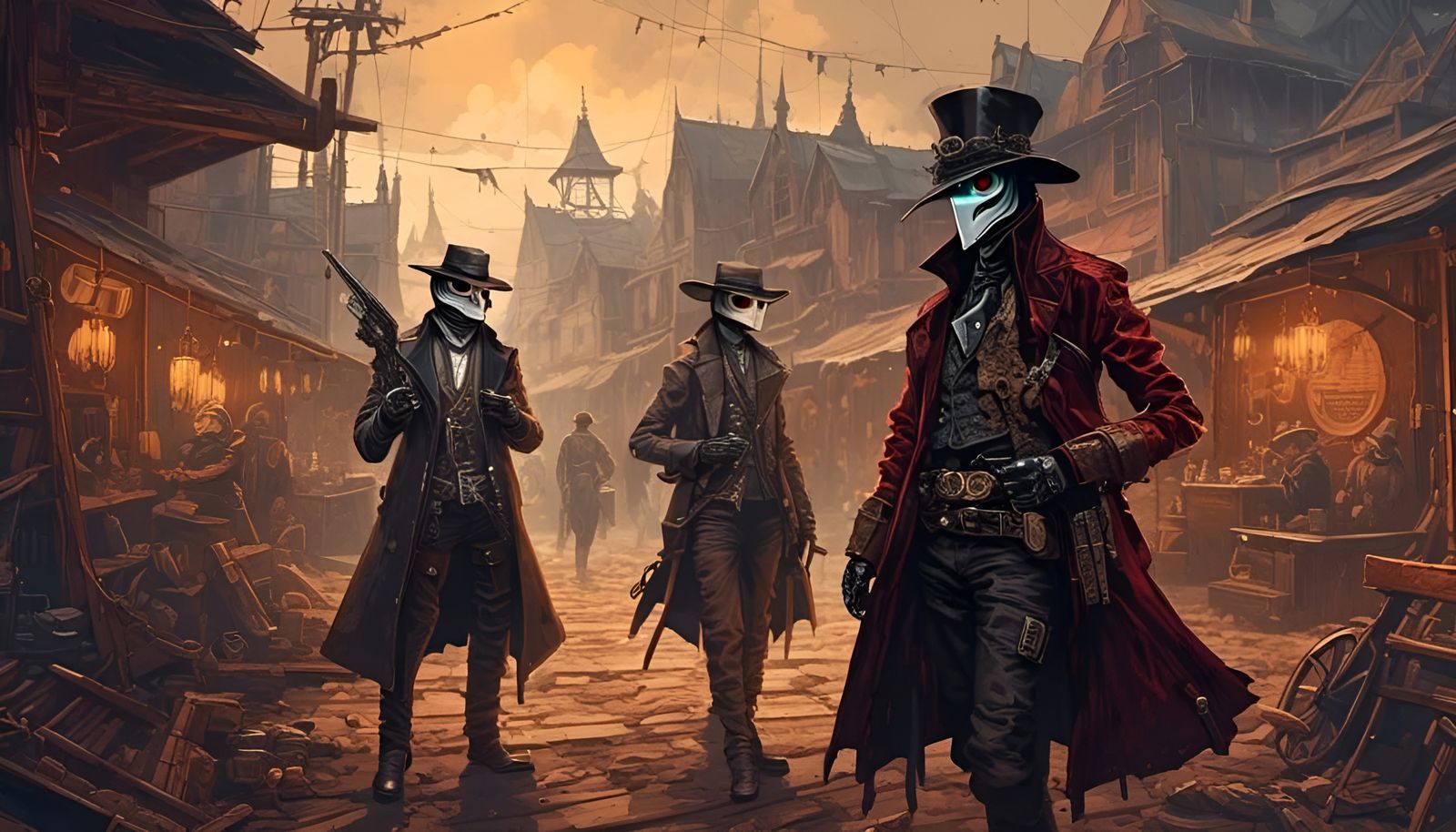 The Steampunk Plague Doctor Gun Fighter In The Old West (Continued)