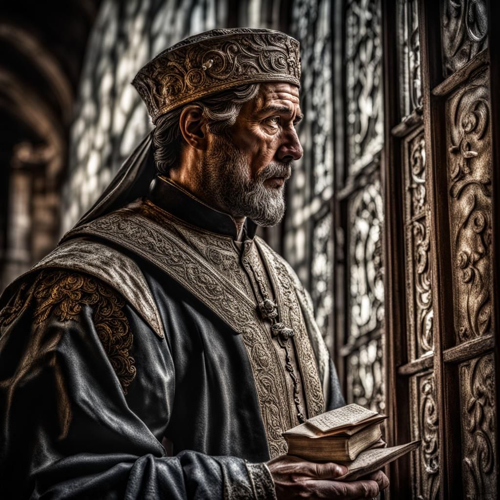 Hyperrealistic Image of Peter, Servant to Juliet's Nurse