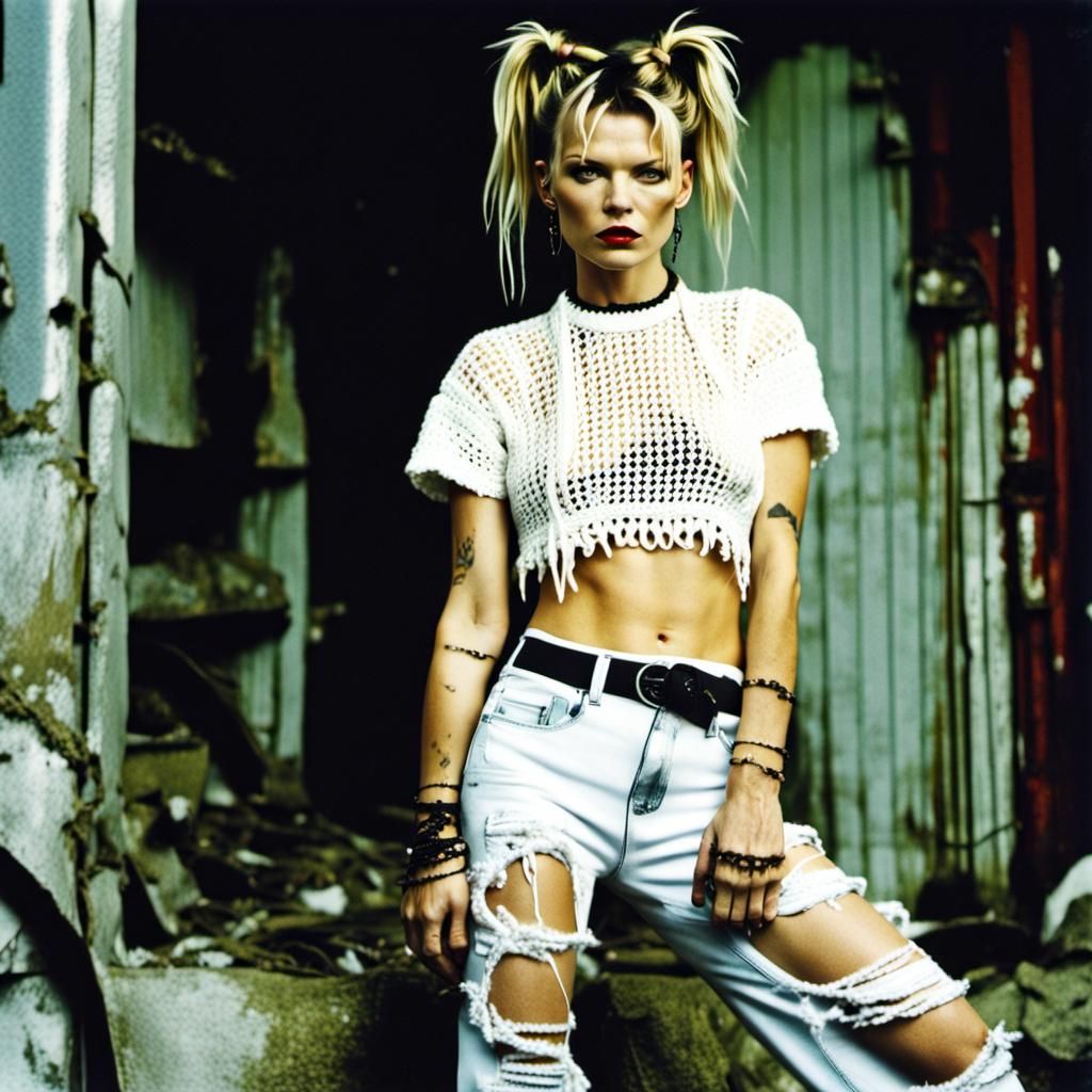 Kate Moss 90s Grunge Fashion Photoshoot