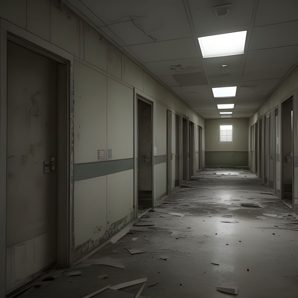 Haunted Asylum In Abandoned Setting