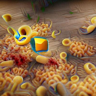 Infected Macaroni in High Resolution 3D