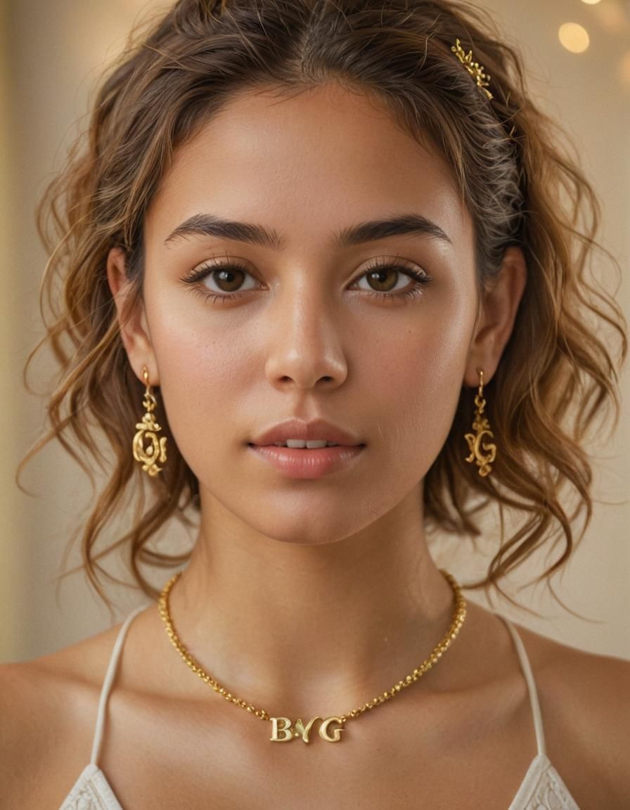 Yoga Portrait of Venezuelan Woman in Oil Painting Style