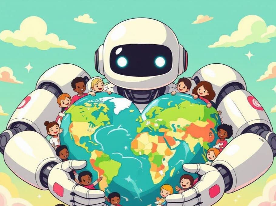 AI Embraces Diversity in a Heart-Shaped World