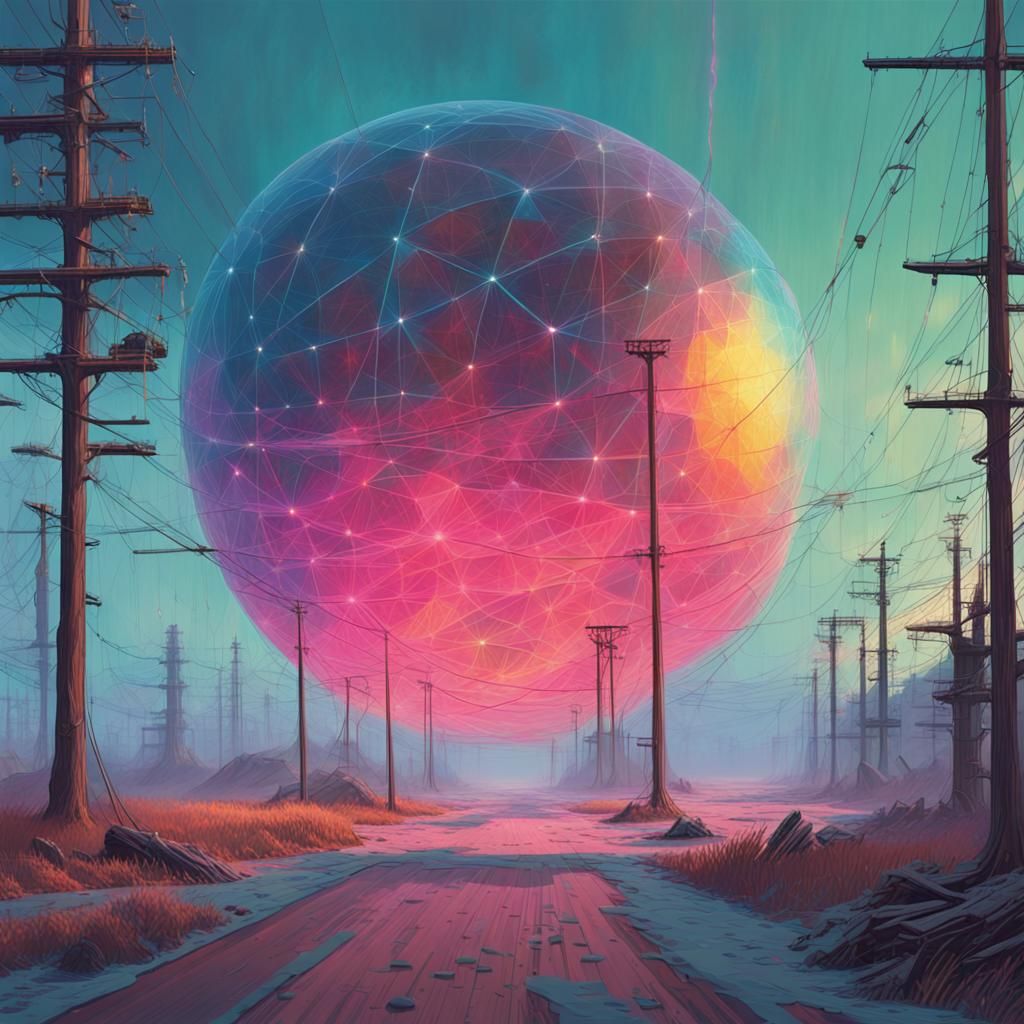 Celestial Dream Orbs Radiating Kaleidoscopic Light