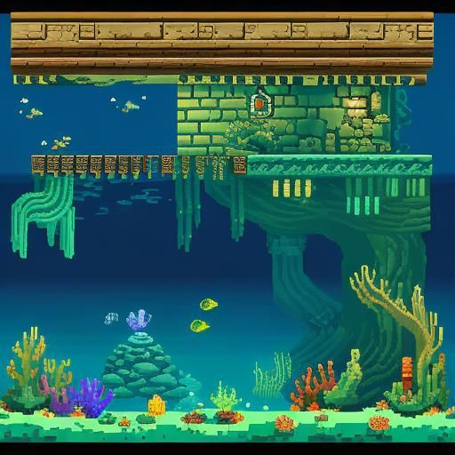 C64 underwater side scroller