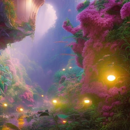 Colorful Symphysodon Illustration in Hyperrealistic Style