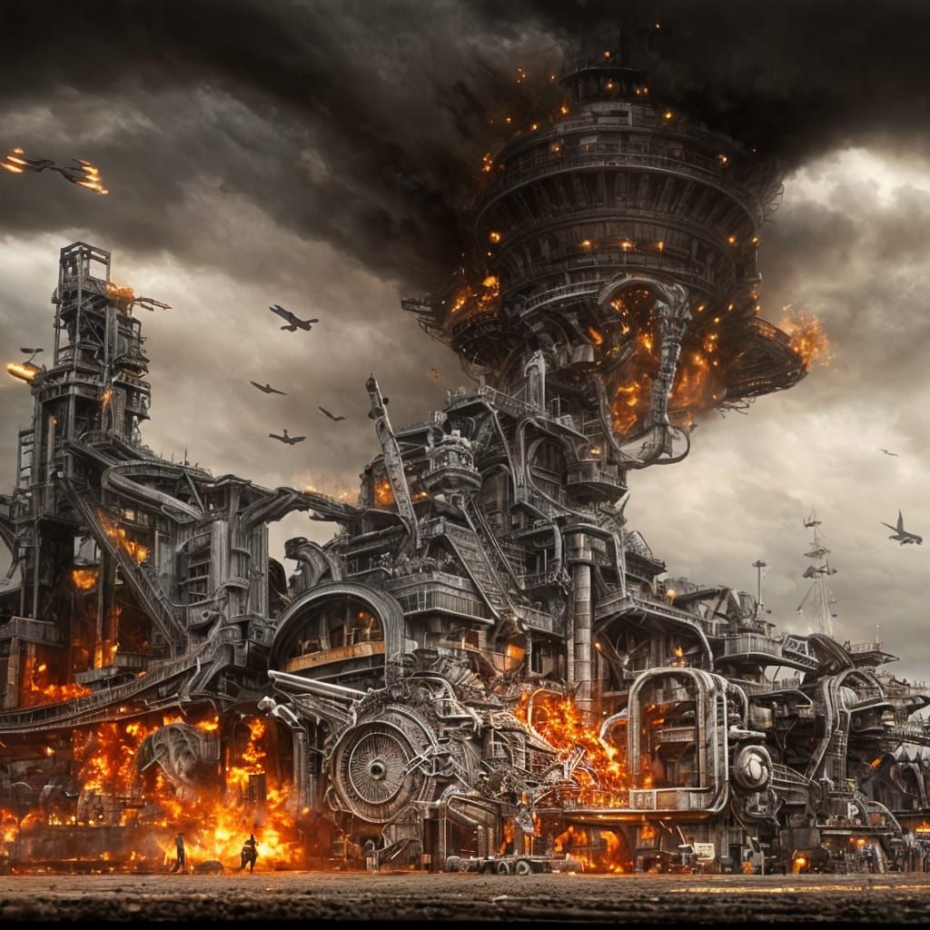 Epic Cinematic Digital Painting of Rage