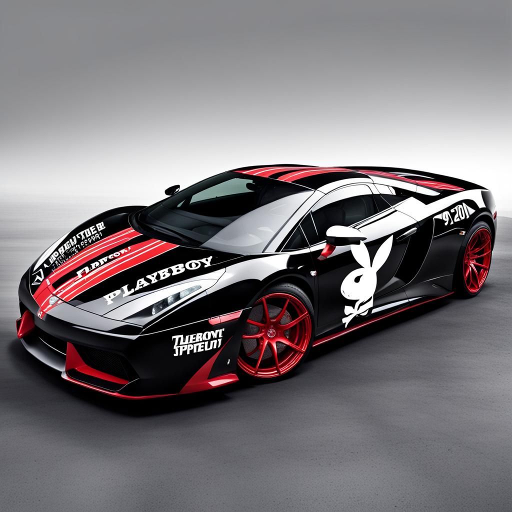 Playboy Themed Supercar: Futuristic Design