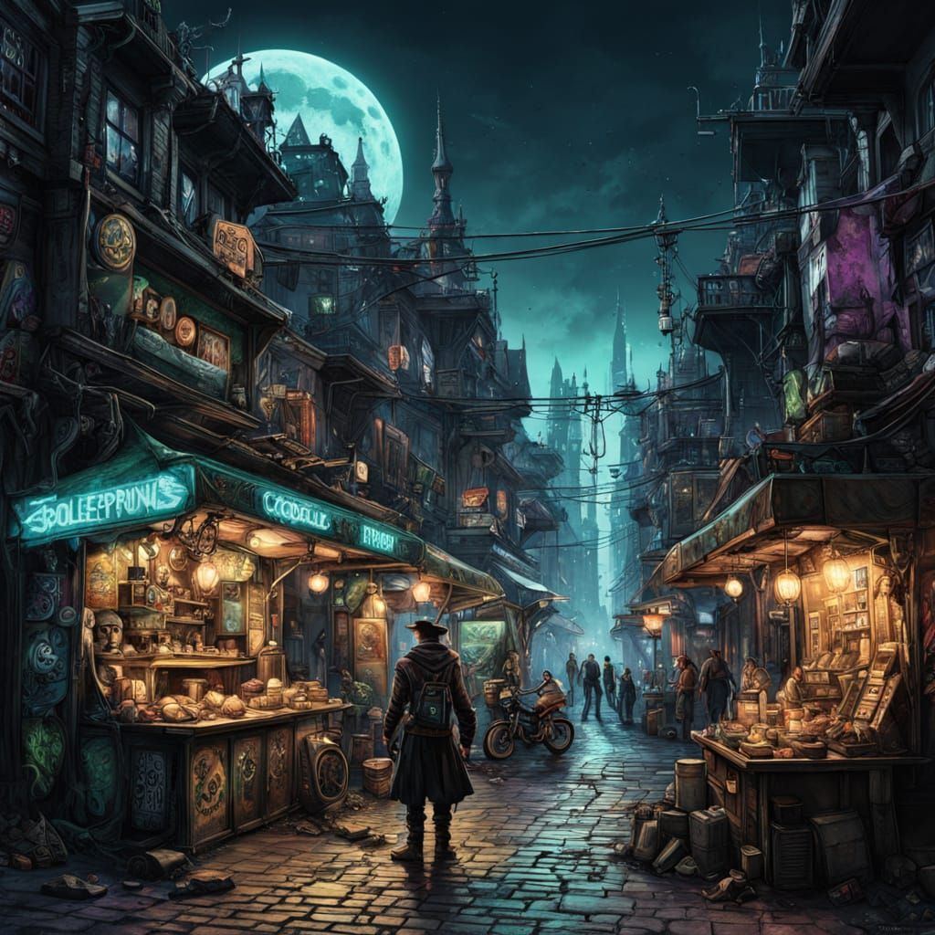 Cyberpunk Fantasy Meets Street Culture in this Gritty Night ...