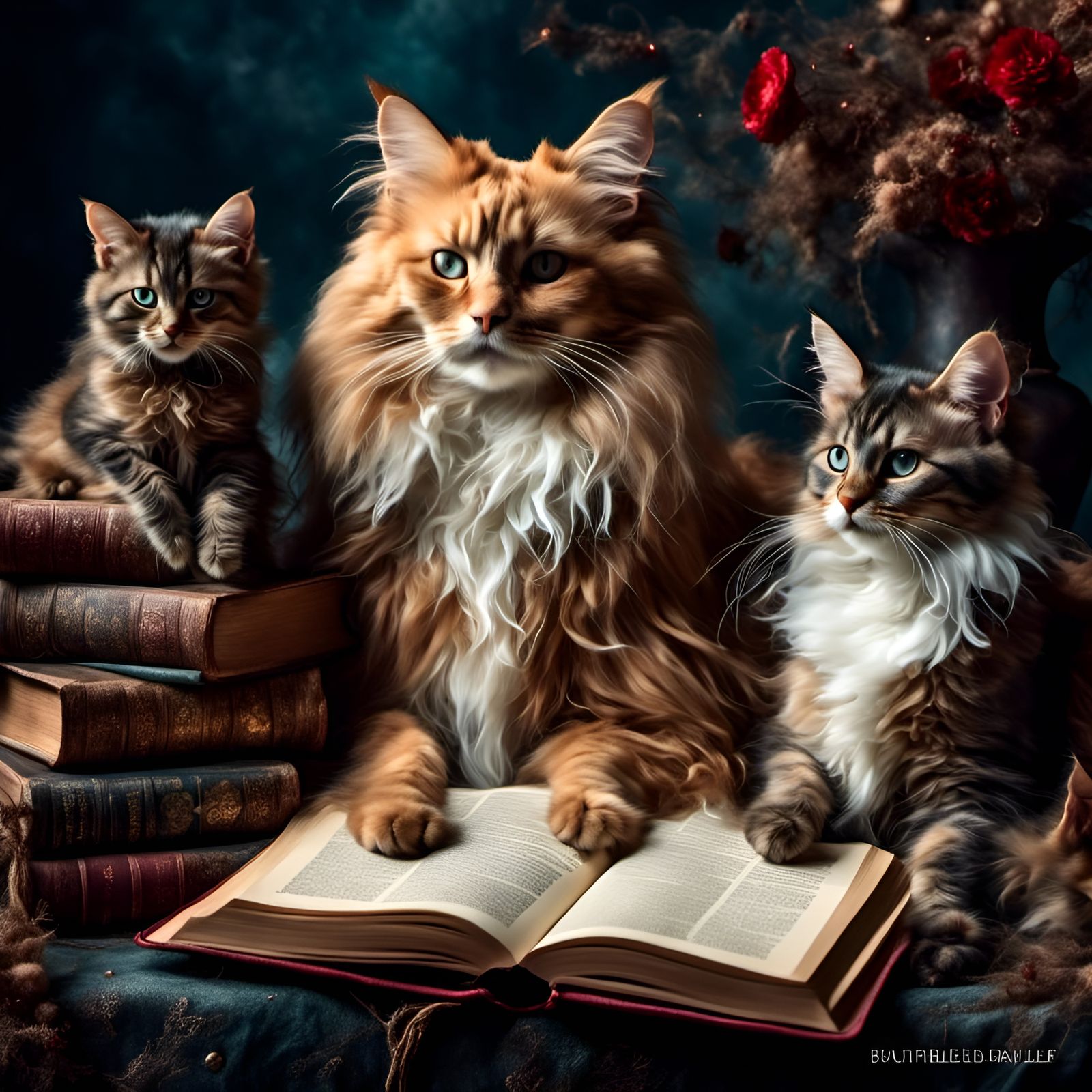 Cats and books