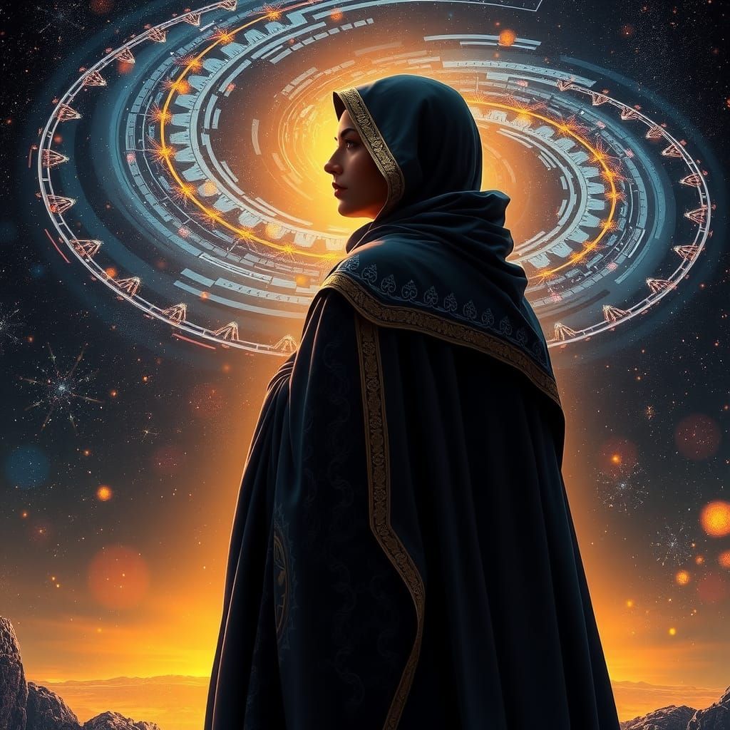 Oracle at Cosmic Horizon in Baroque Style